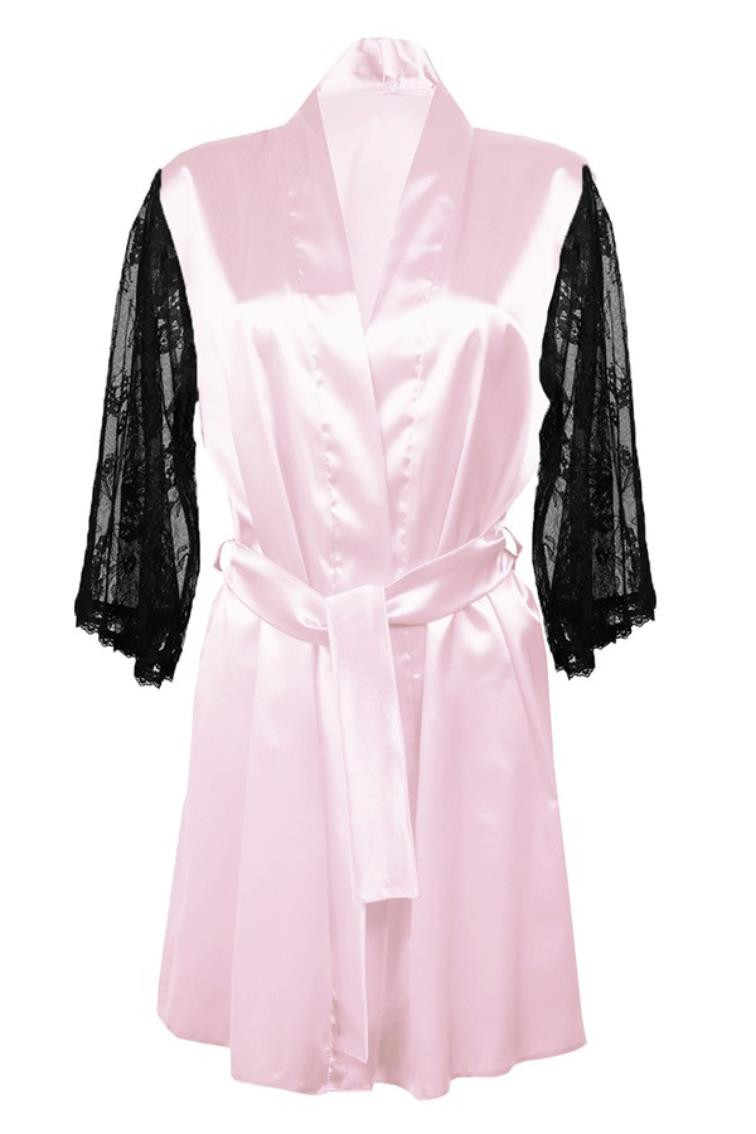 Housecoat model 18227756 Pink - DKaren Velikost: XS, Barva: růžová