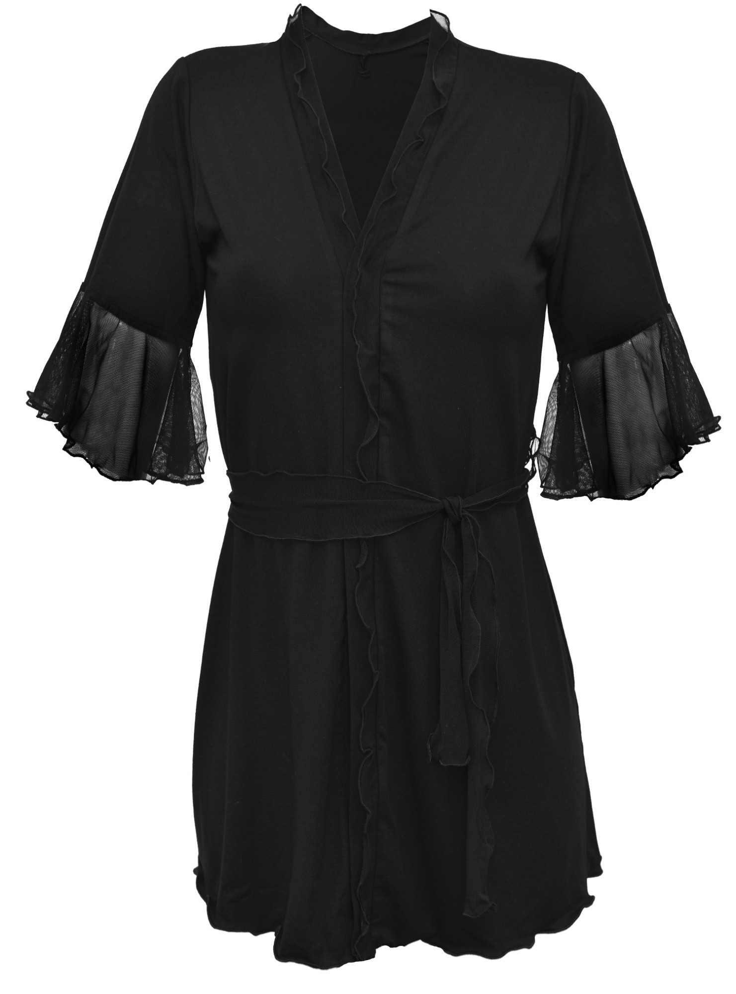 DKaren Housecoat Leda Black XL černá