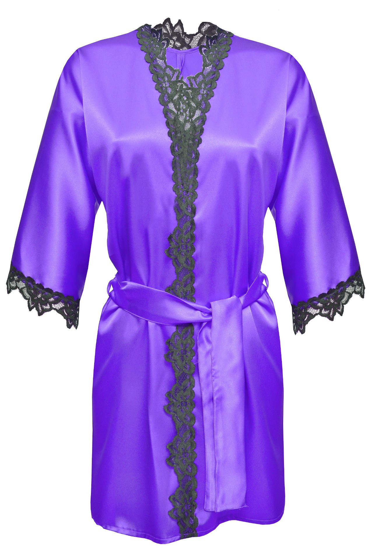 DKaren Housecoat Viola Violet 2XL Violet