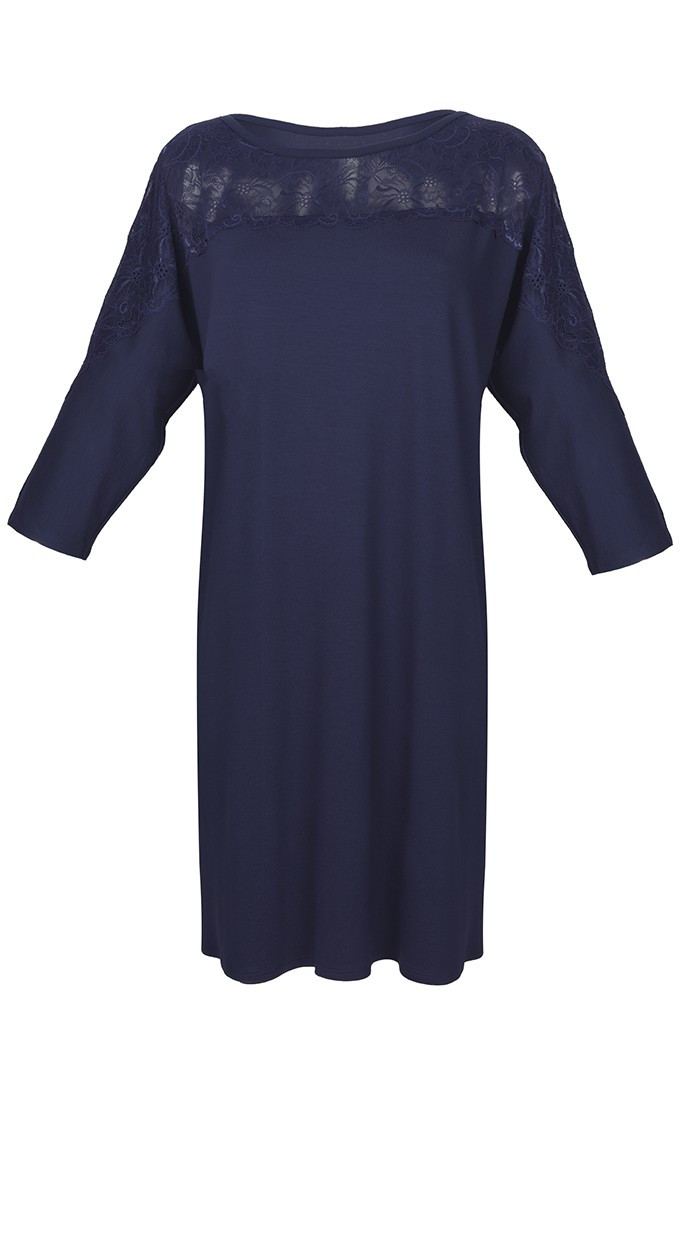 Noční košile - Aksel - DKaren XL tmavě modrá