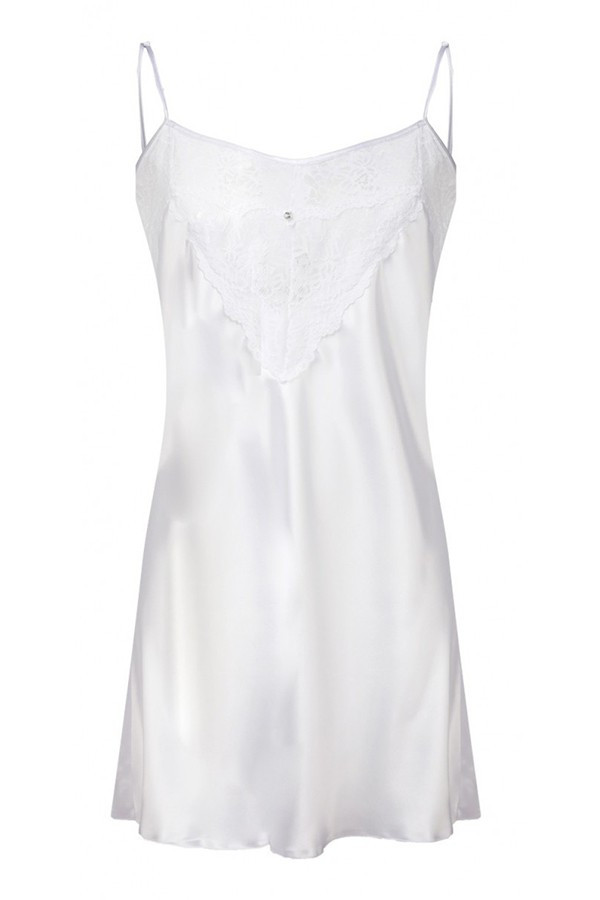 Dámská košilka Slip model 16672365 White - DKaren Velikost: L, Barva: bílá