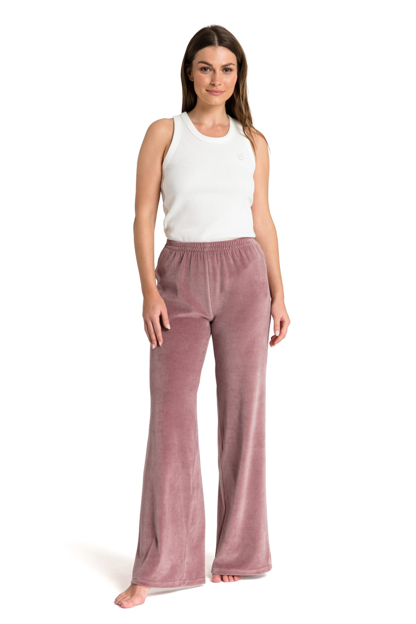LaLupa Kalhoty LA086 Krepová růžová XL
