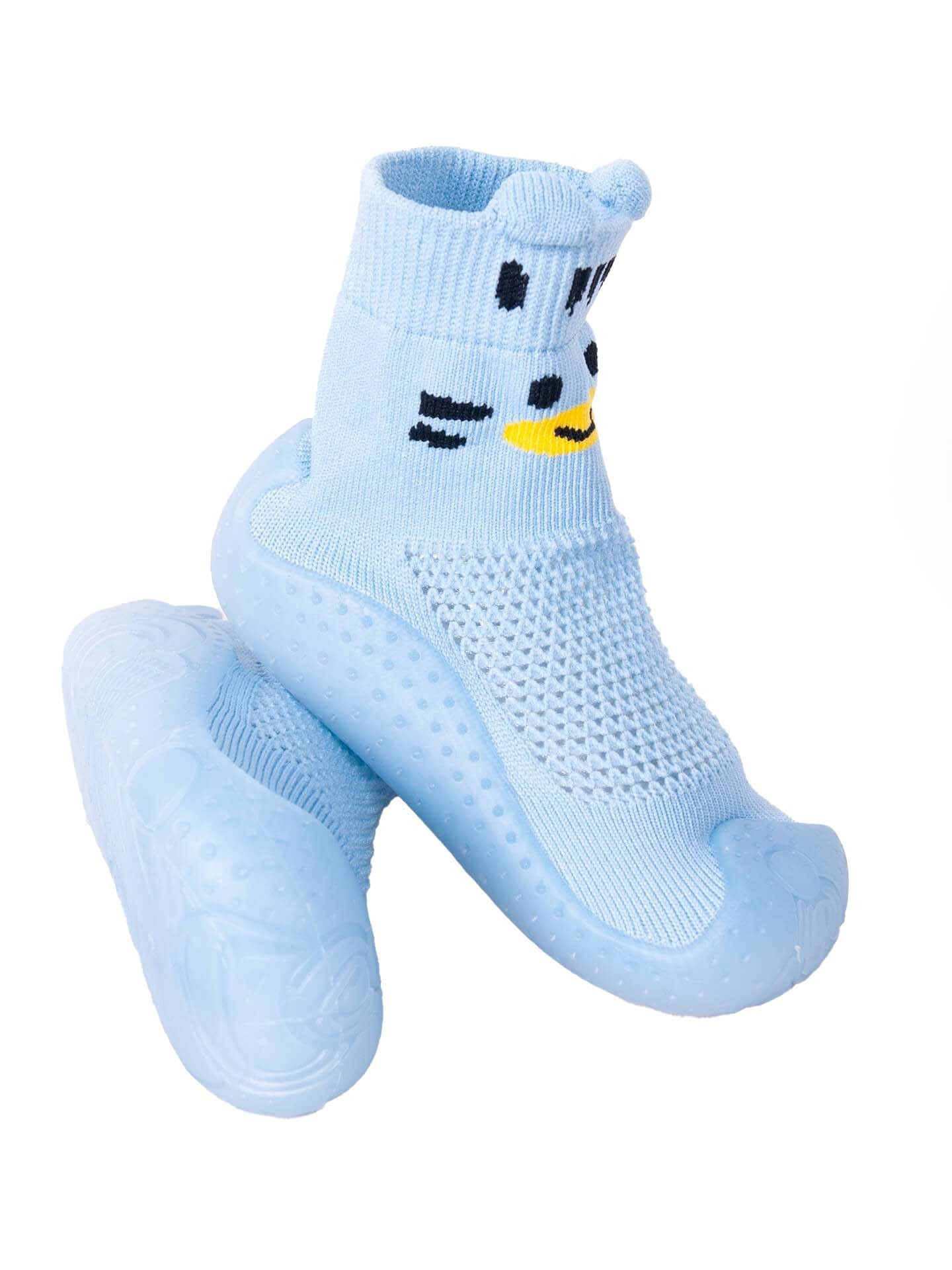 Yoclub Baby Boys' Anti-skid Socks With Rubber Sole OBO-0171C-1500 Blue 23