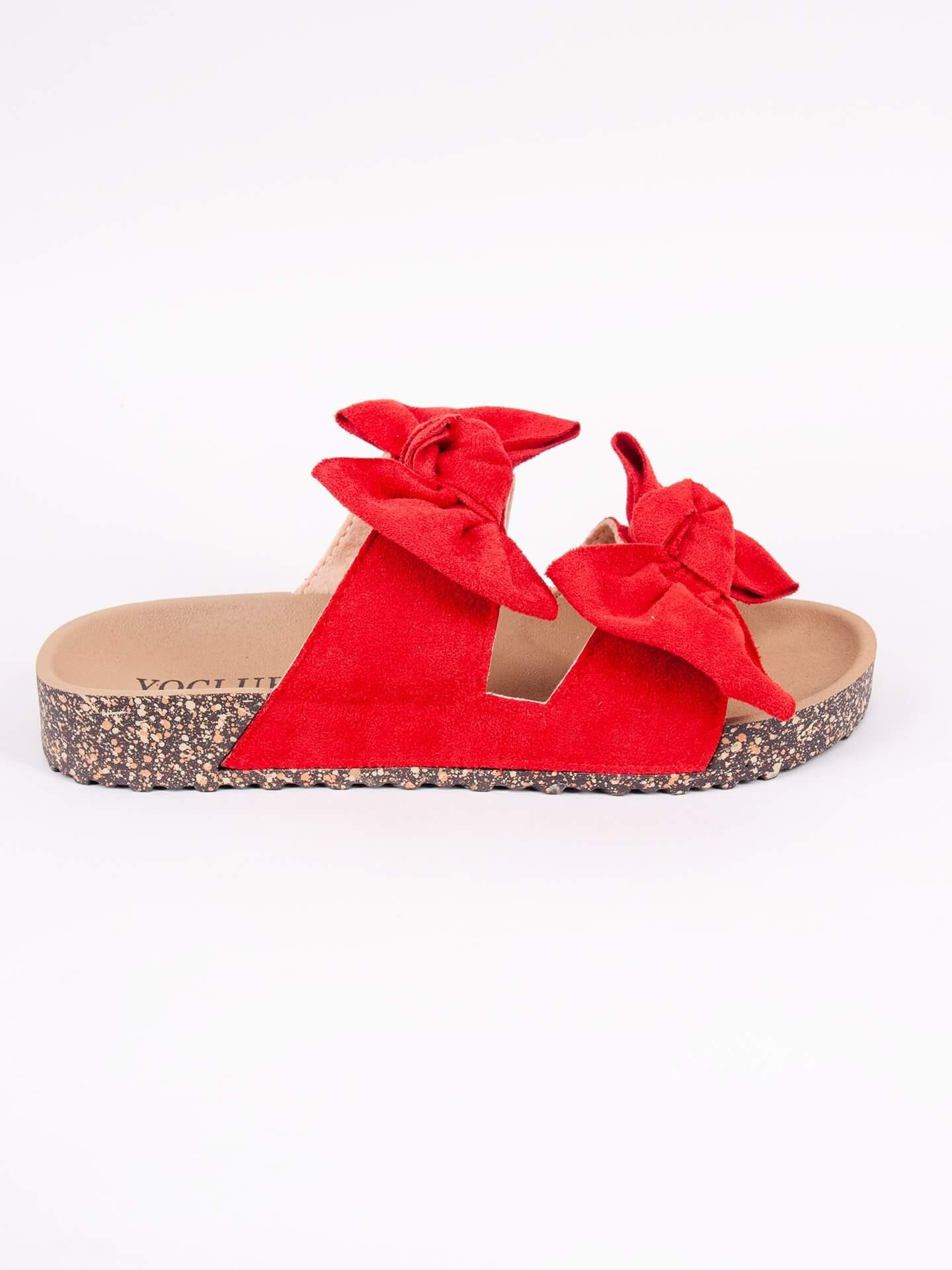 Yoclub Dámské sandály Slide OKL-0079K-3200 Červená barva 37