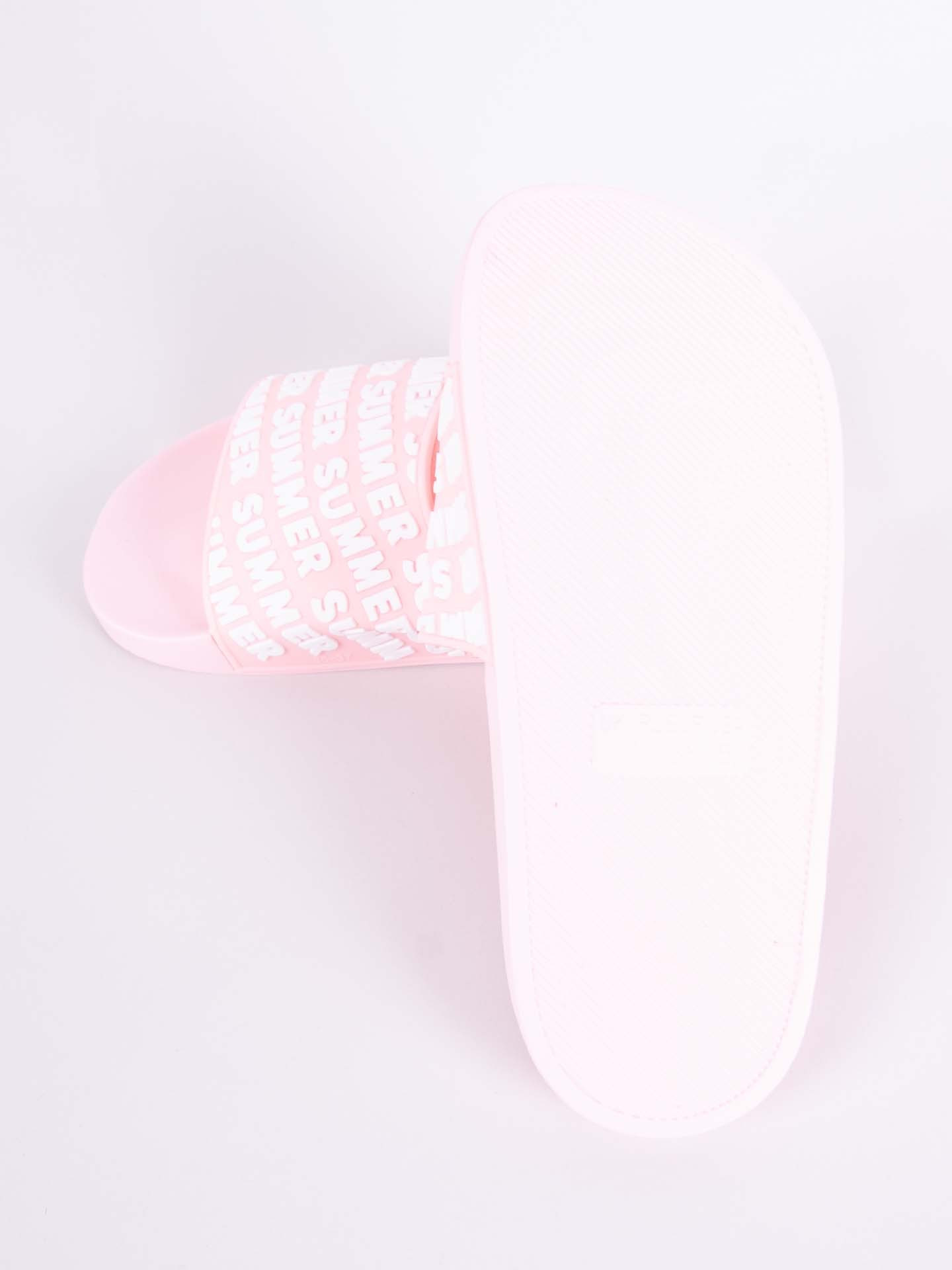 Yoclub Dámské sandály Slide OKL-0063K-0600 Pink 39