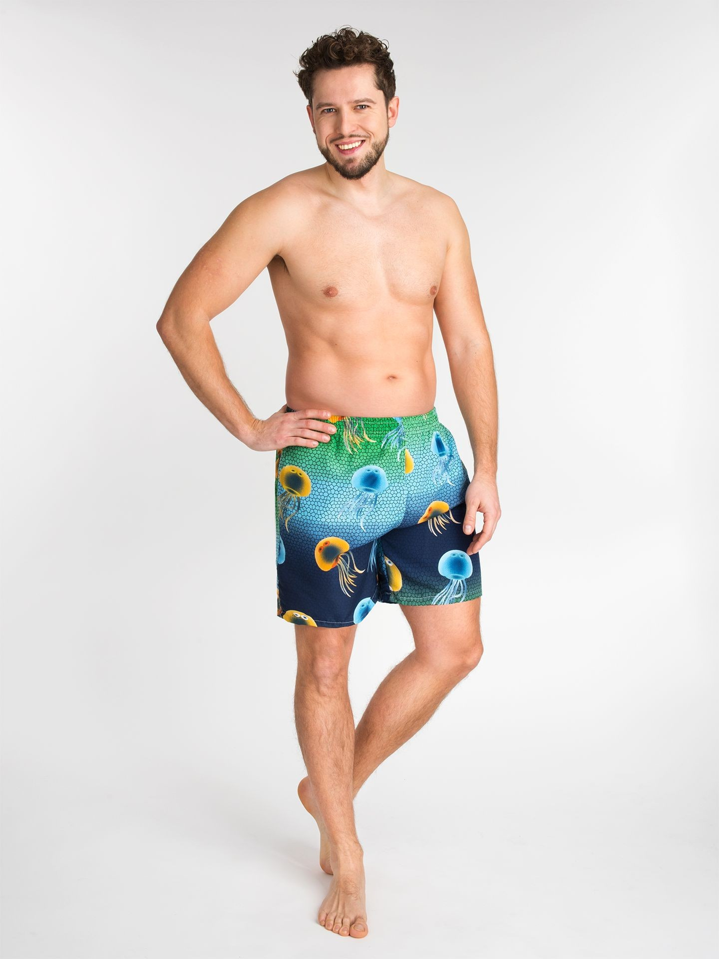 Yoclub Pánské plážové šortky LKS-0045F-A100 Multicolour M