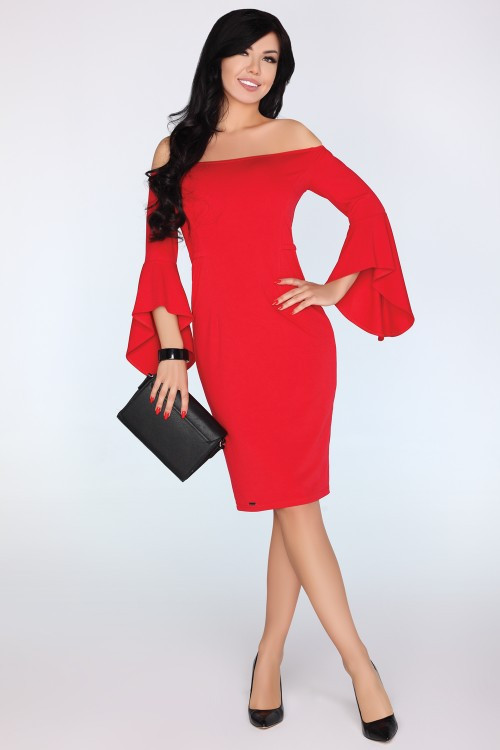 Merribel Šaty Yolandena Red XL