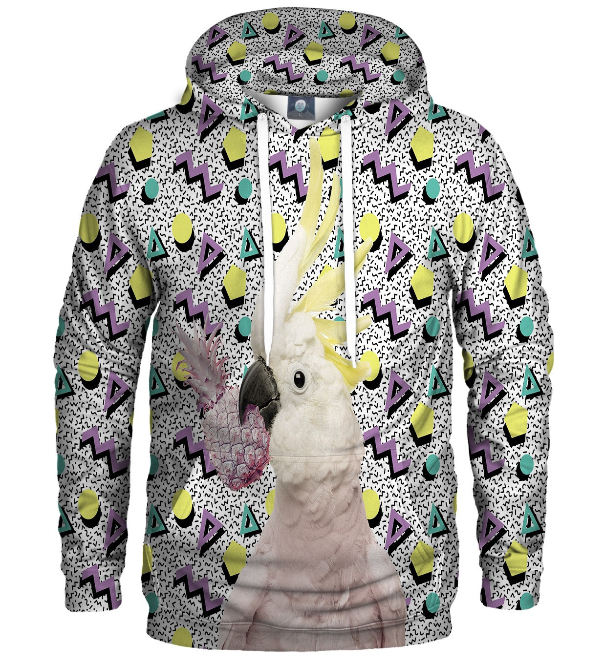 Aloha From Deer Crazy Parrot Hoodie H-K AFD030 White XS