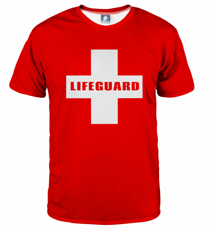 Aloha From Deer Lifeguard T-Shirt TSH AFD980 Červená barva XL