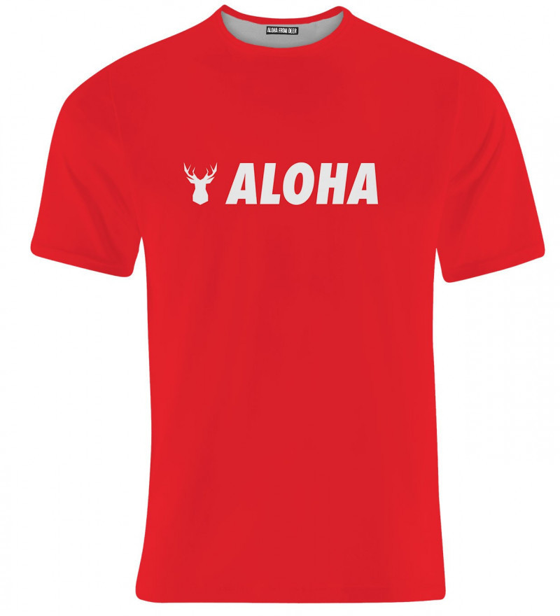 Aloha From Deer Základní tričko Aloha TSH AFD248 Red S