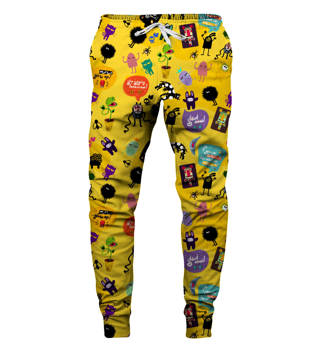 Aloha From Deer Motivational Monsters Tepláky SWPN-PC AFD902 Yellow XXL
