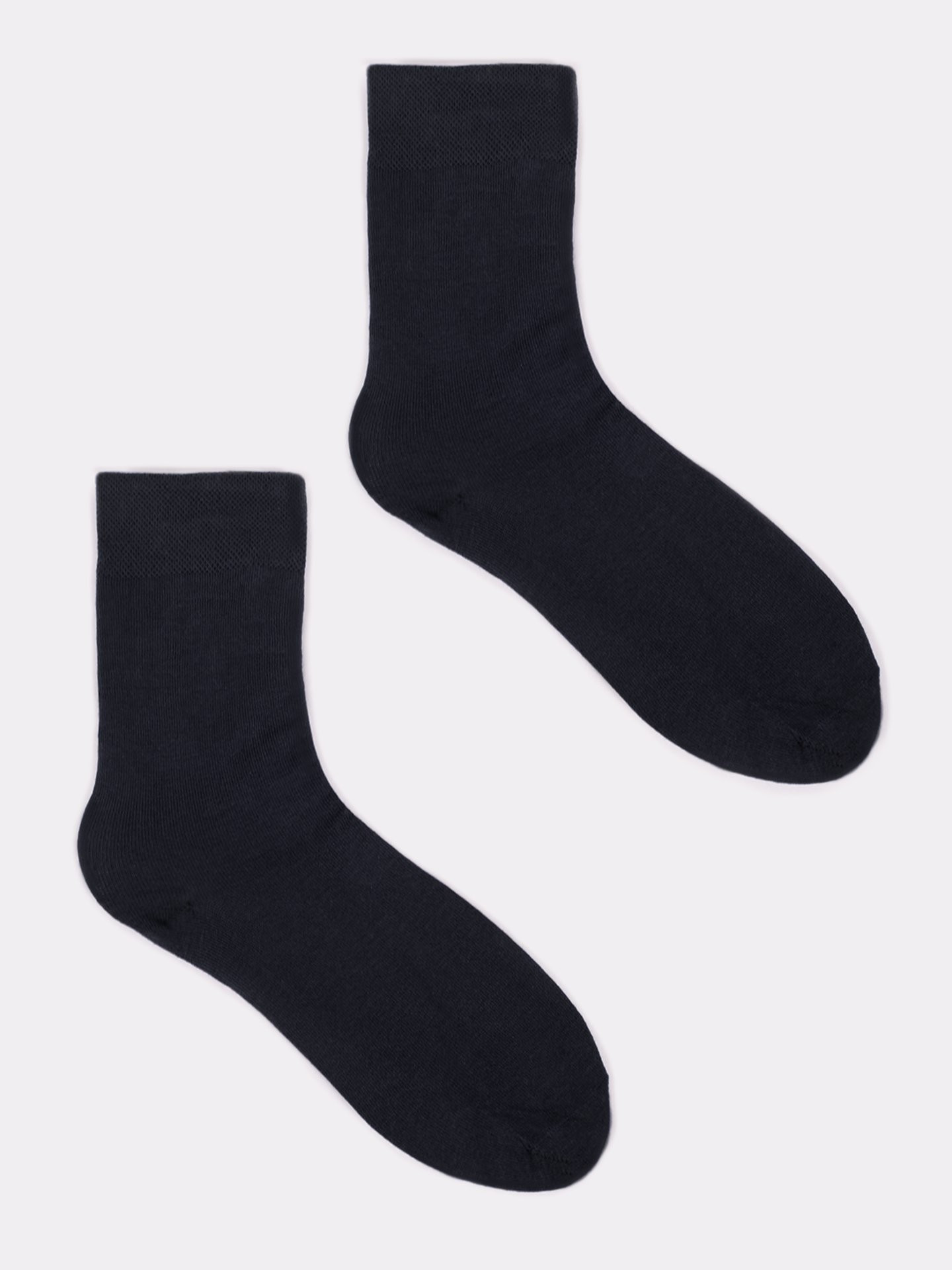 Pánské hladké černé ponožky Black 3942 model 17947707 - Yoclub