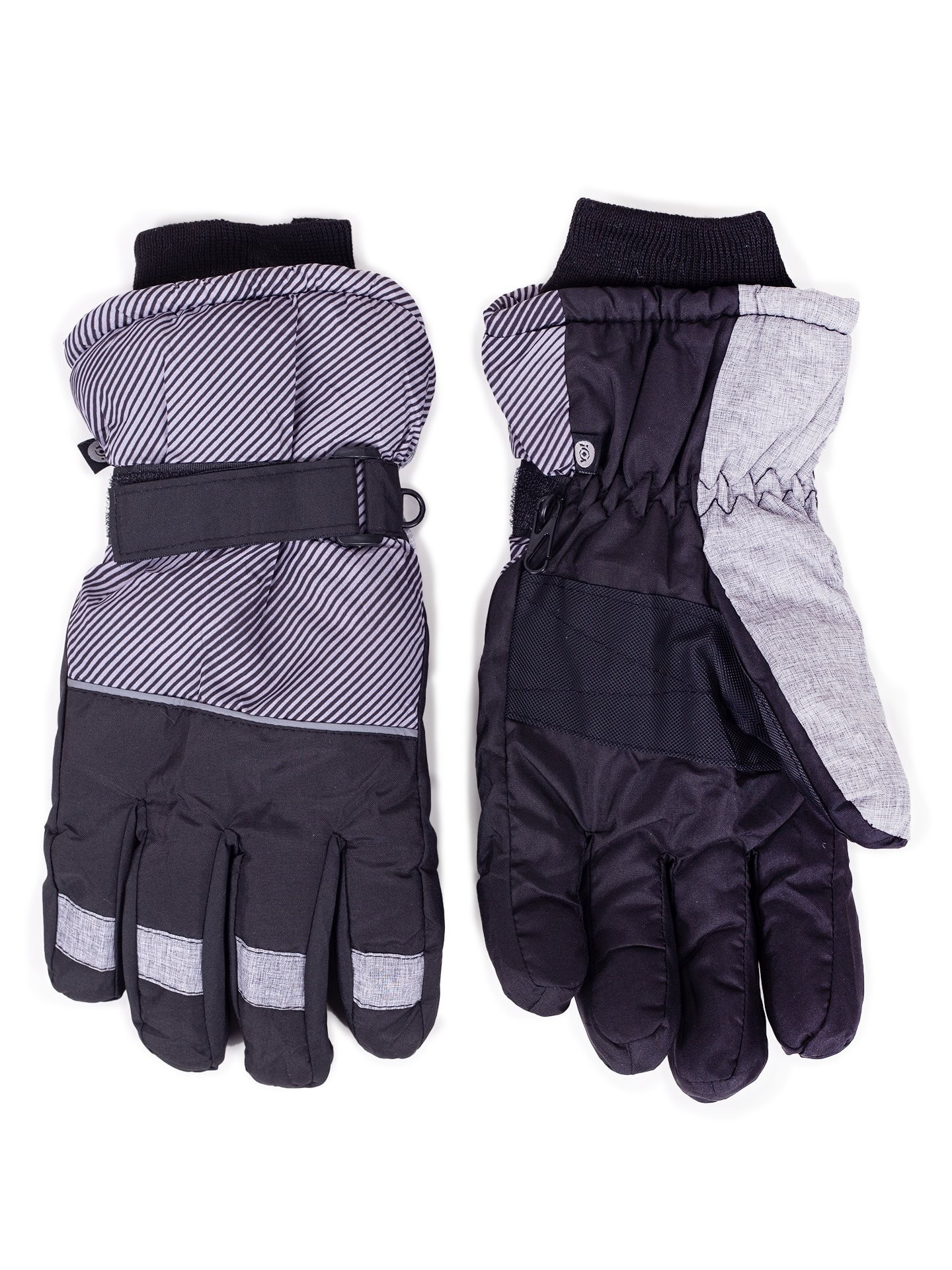 Yoclub Pánské zimní lyžařské rukavice REN-0267F-A150 Multicolour 22