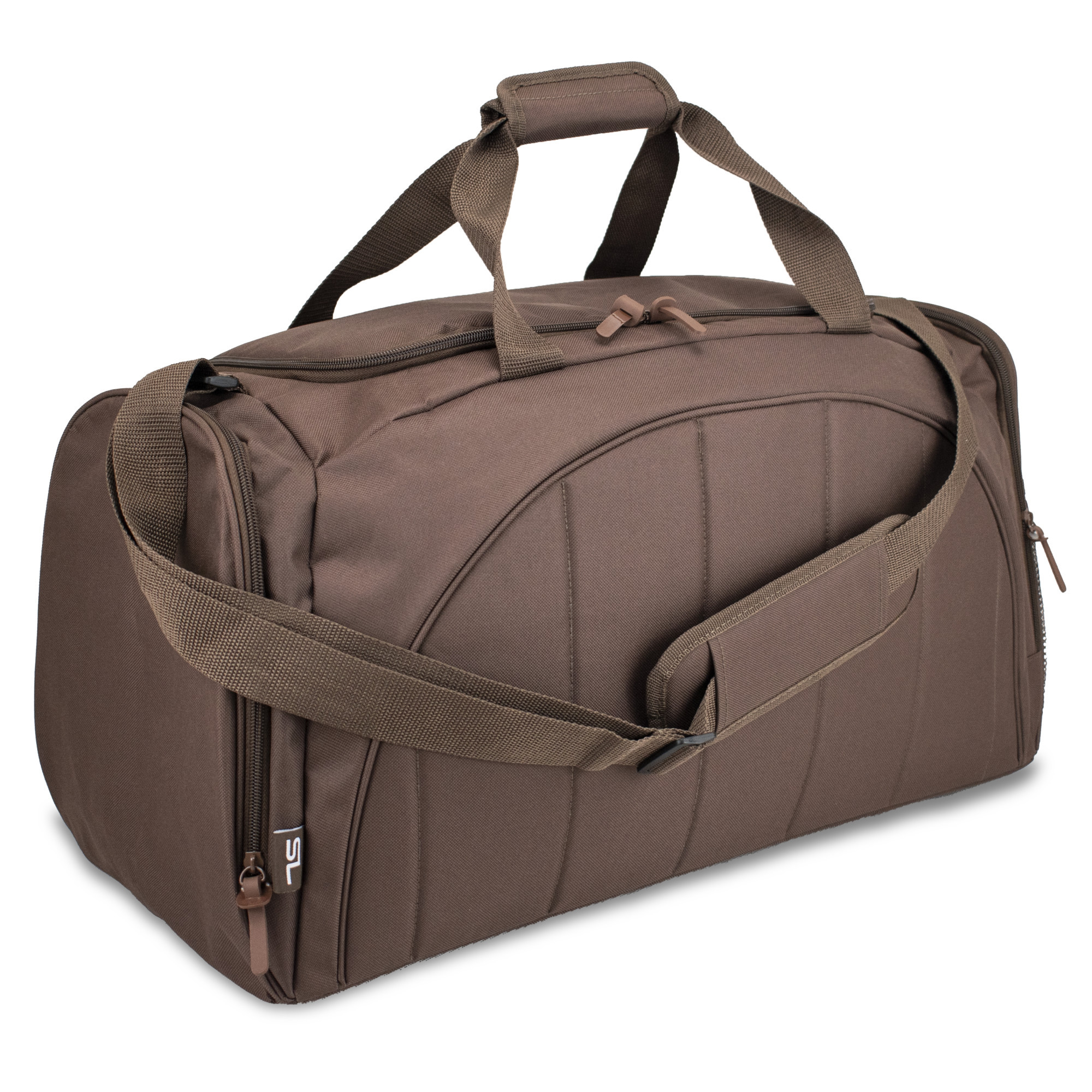 Semiline Fitness_Travel Bag A3029-2 Brown 57 cm x 30,5 cm x 27 cm