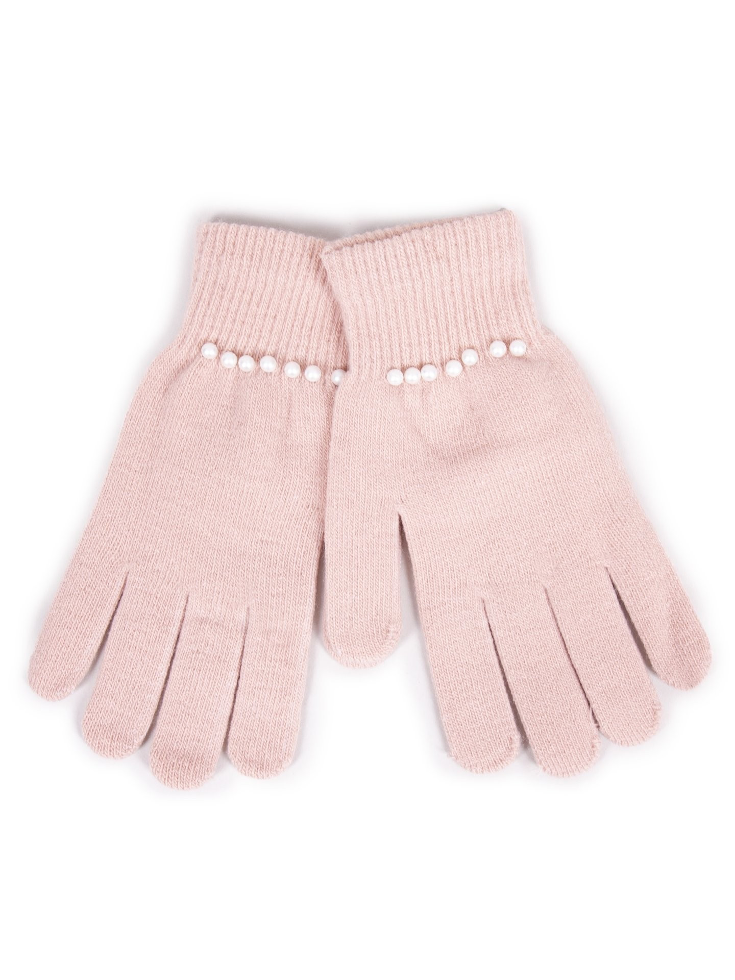 Yoclub Dámské pětiprsté rukavice RED-0227K-AA50-001 Pink 20