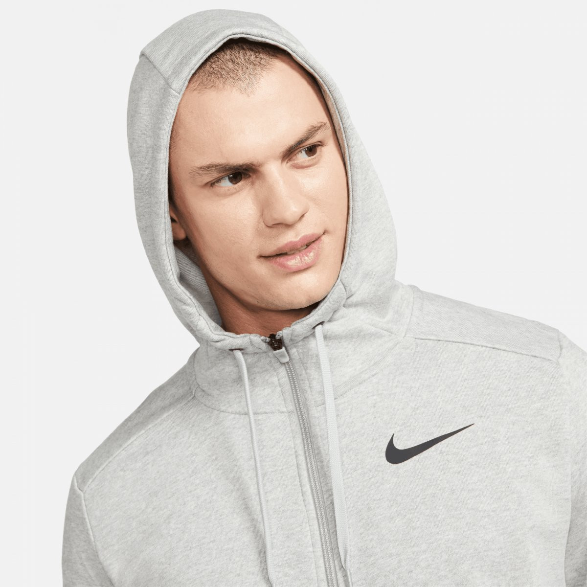 Mikina s kapucí Nike Dri-FIT CZ6376-063 Grey M