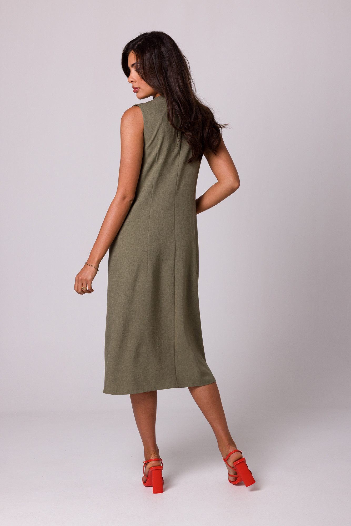 Šaty BeWear B254 Olive XL