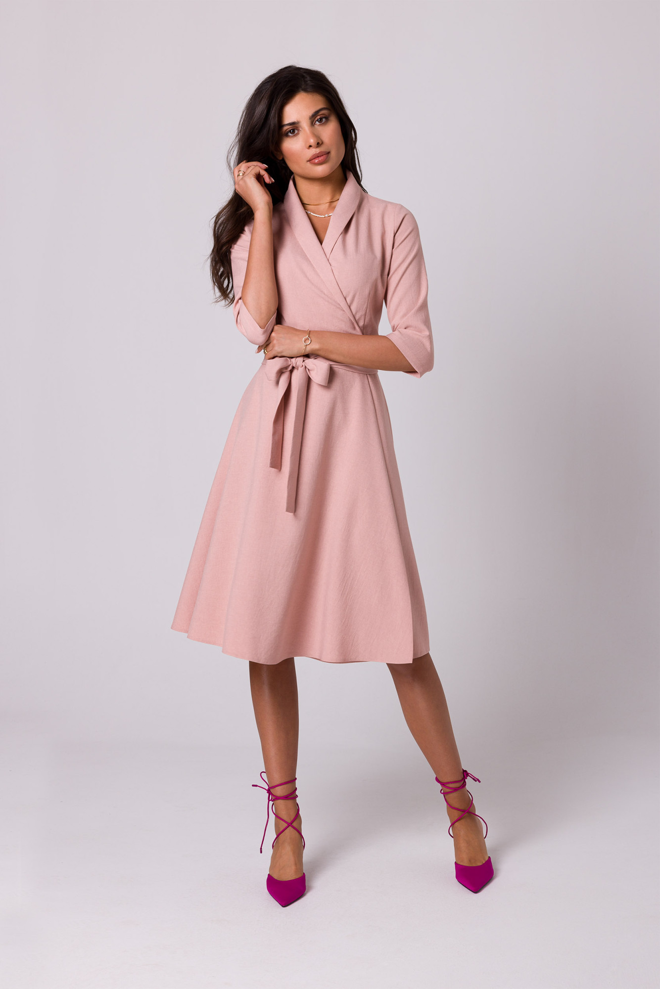 Šaty BeWear B255 Pink XL