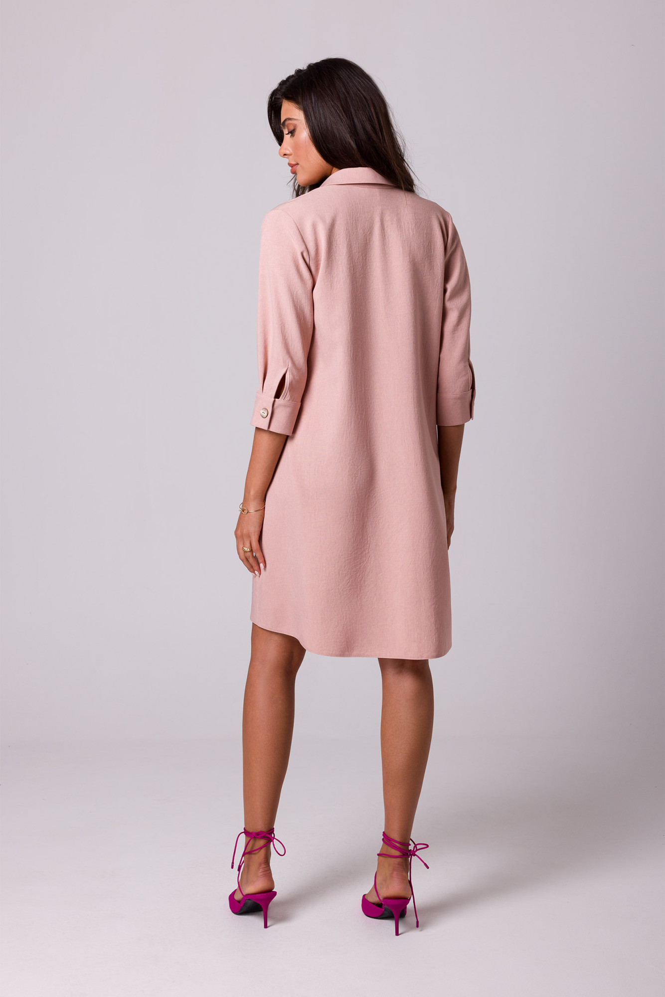Šaty BeWear B257 Pink XL
