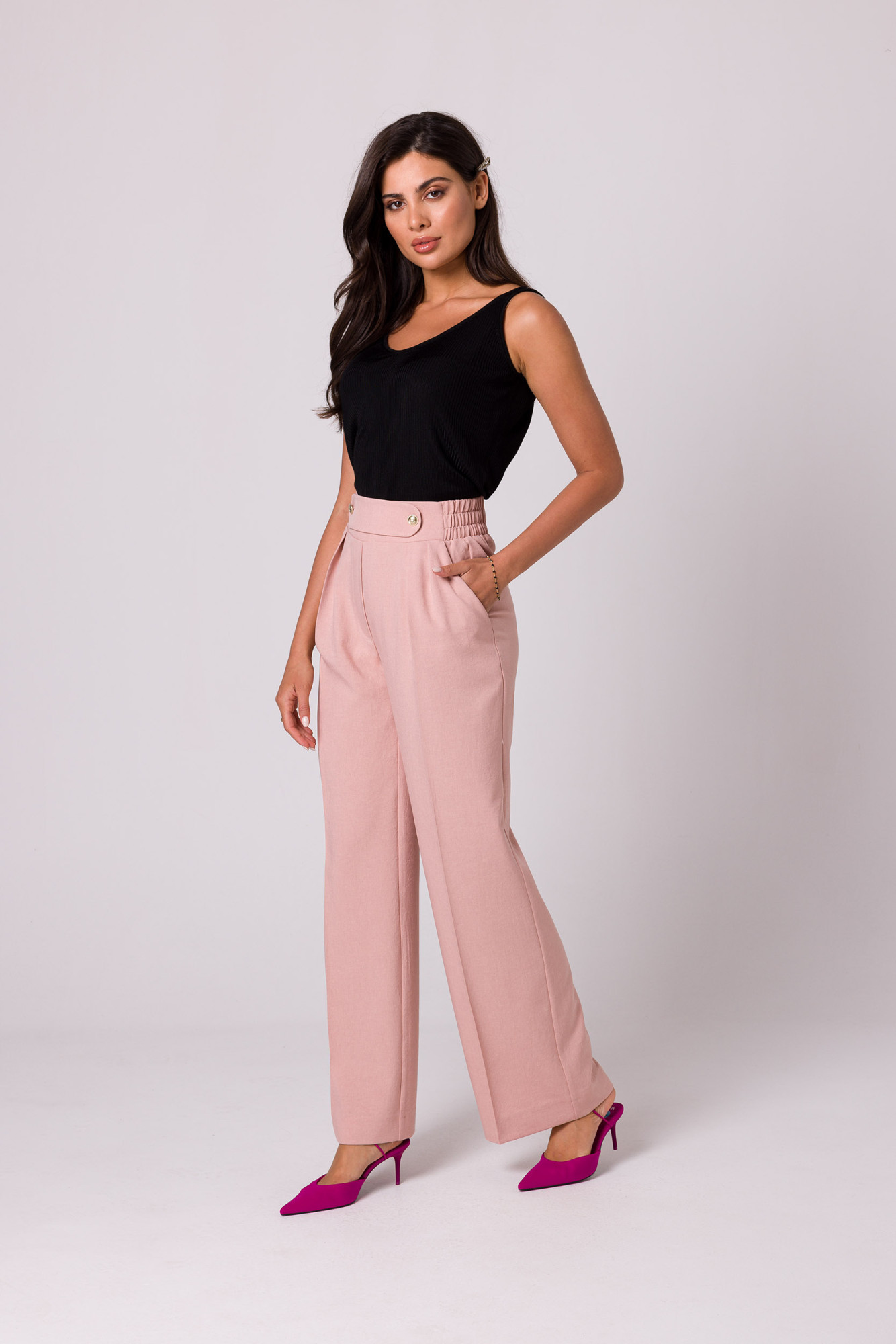 Kalhoty BeWear B252 Pink XL