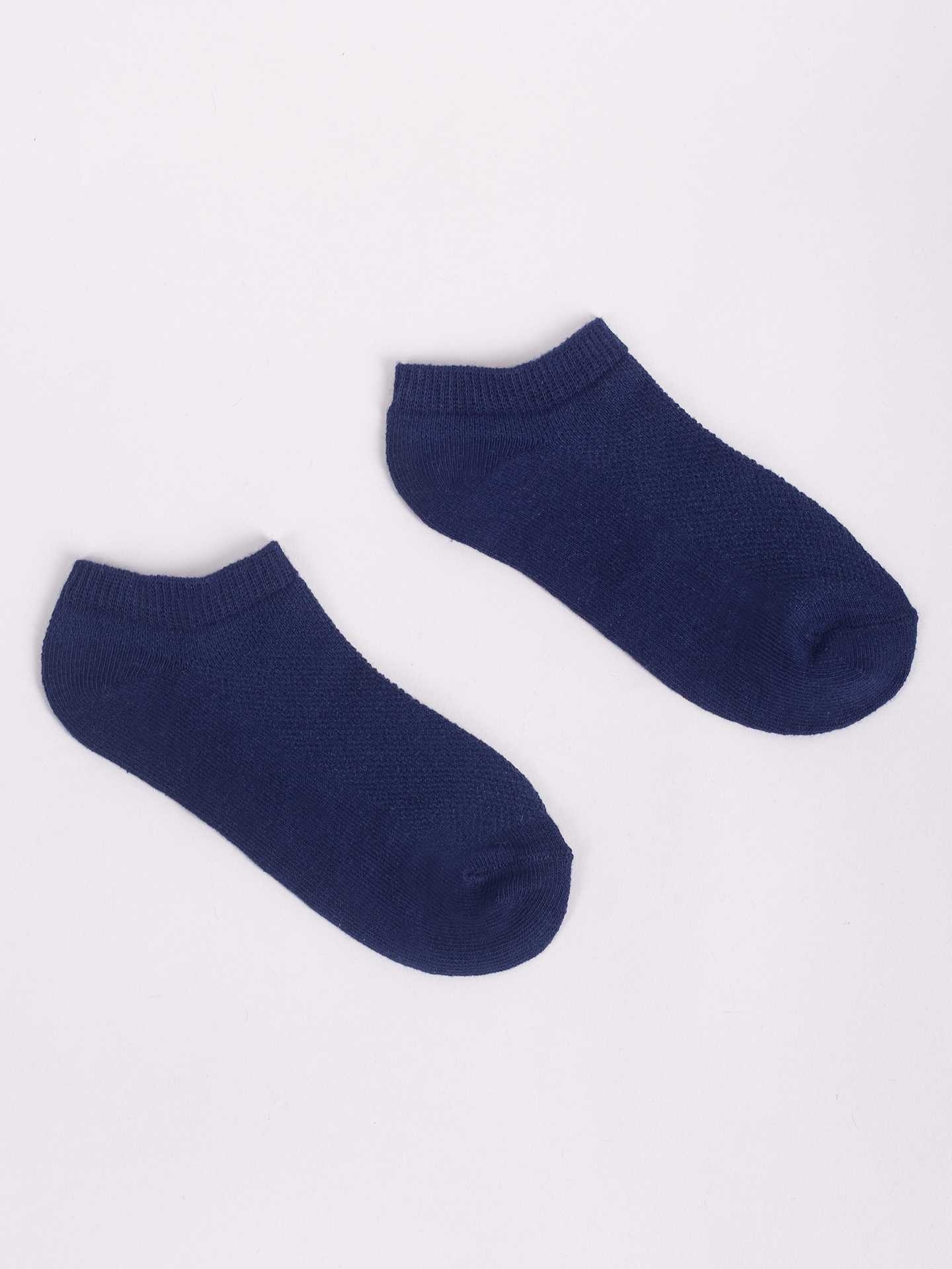 Yoclub Chlapecké kotníkové tenké bavlněné ponožky Basic Plain Colours 6-Pack SKS-0027C-0000-004 Multicolour 35-38