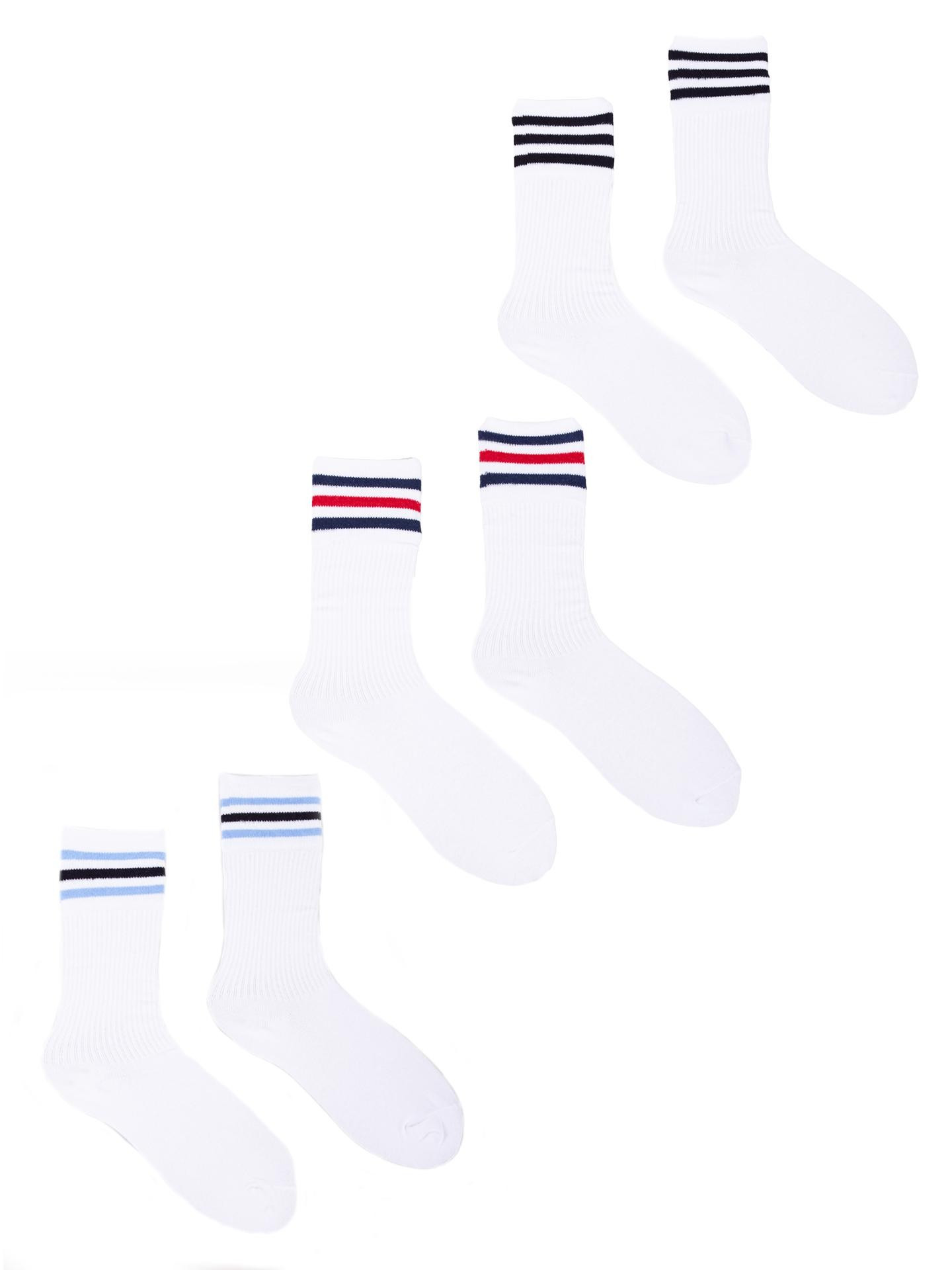 Yoclub Pánské ponožky Basic Colours 3-Pack SKA-0130U-0100 White 39-42