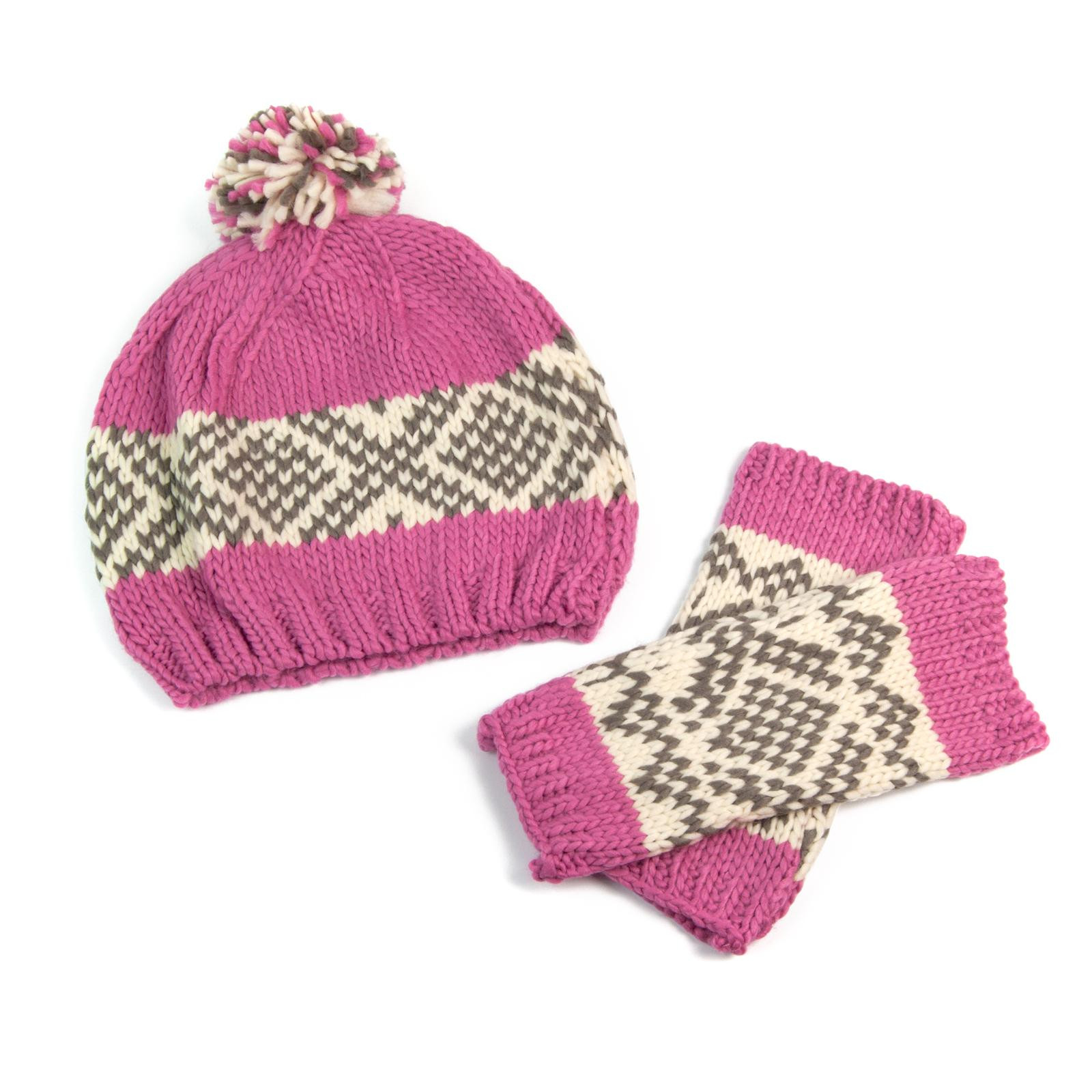 Art Of Polo Hat&Gloves Cz2600-2 Pink 57-62 cm