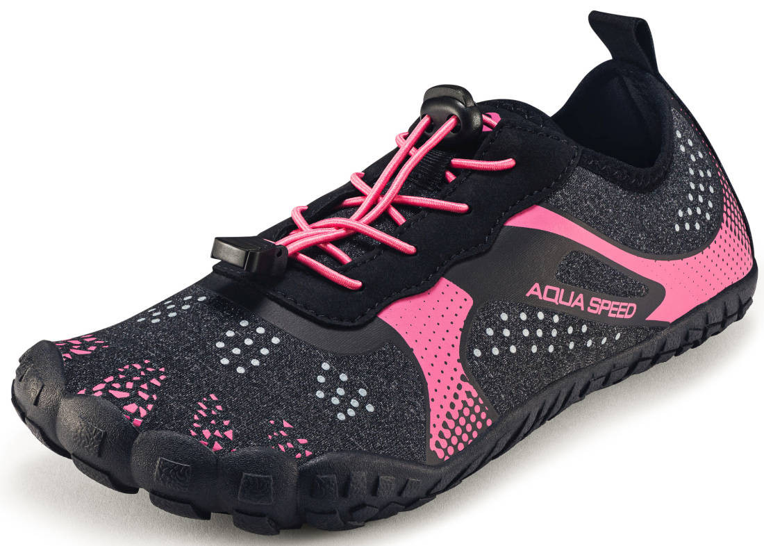Levně AQUA SPEED Plavecké boty Aqua Shoe Nautilus Pink/Grey Melange 38