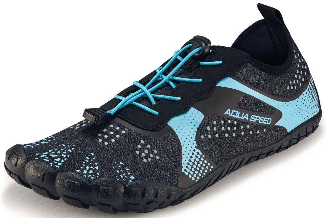 Levně AQUA SPEED Plavecké boty Aqua Shoe Nautilus Turquoise/Grey Melange 36