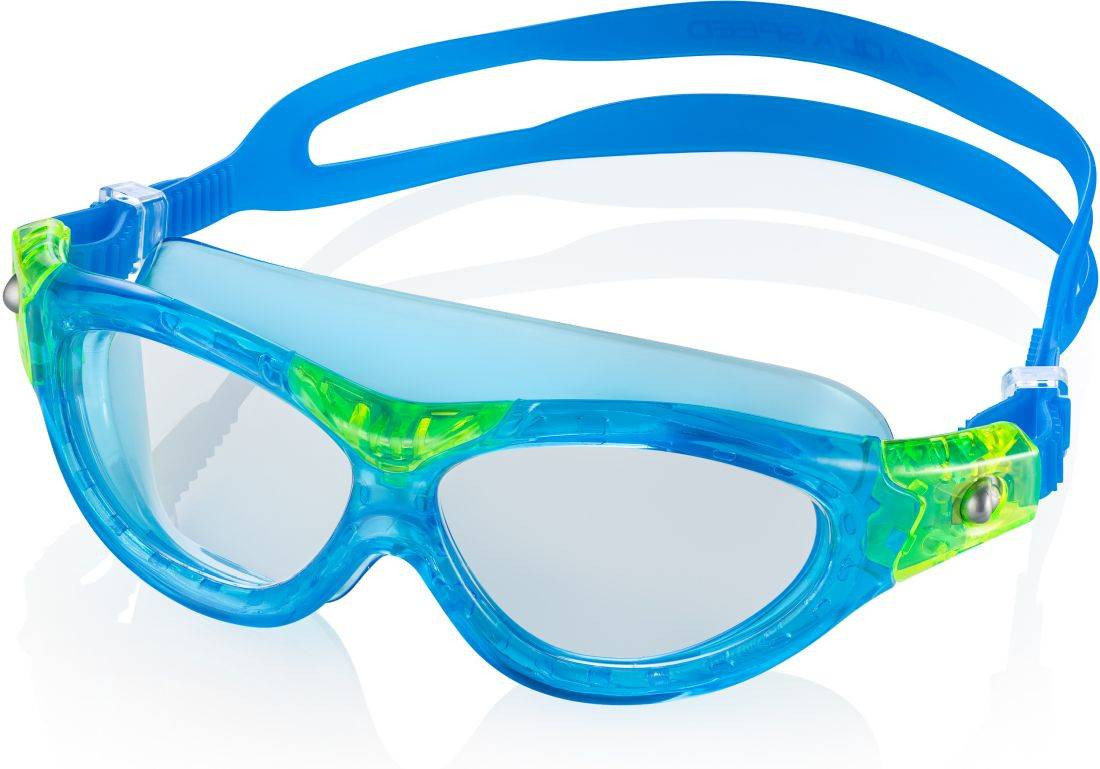 Levně AQUA SPEED Plavecké brýle Marin Kid Blue/Green Pattern 02 5-10 let