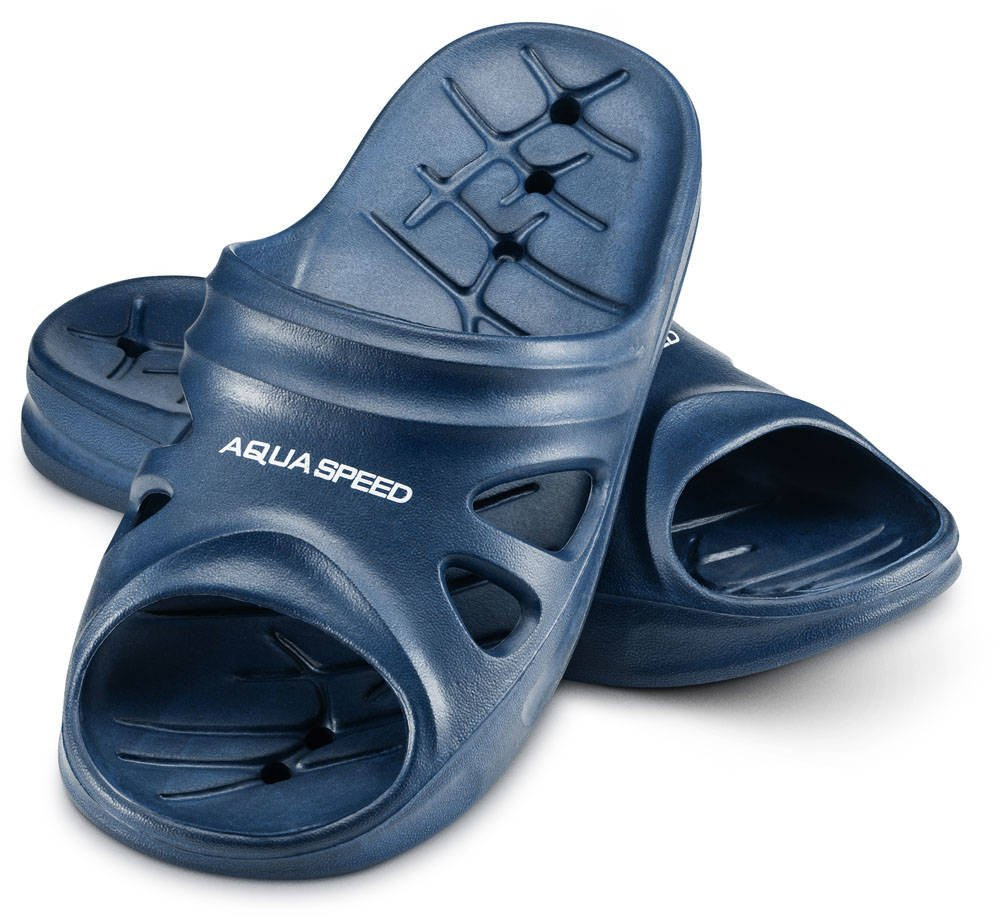 AQUA SPEED Plavecká obuv do bazénu Florida Navy Blue Pattern 10 47/48