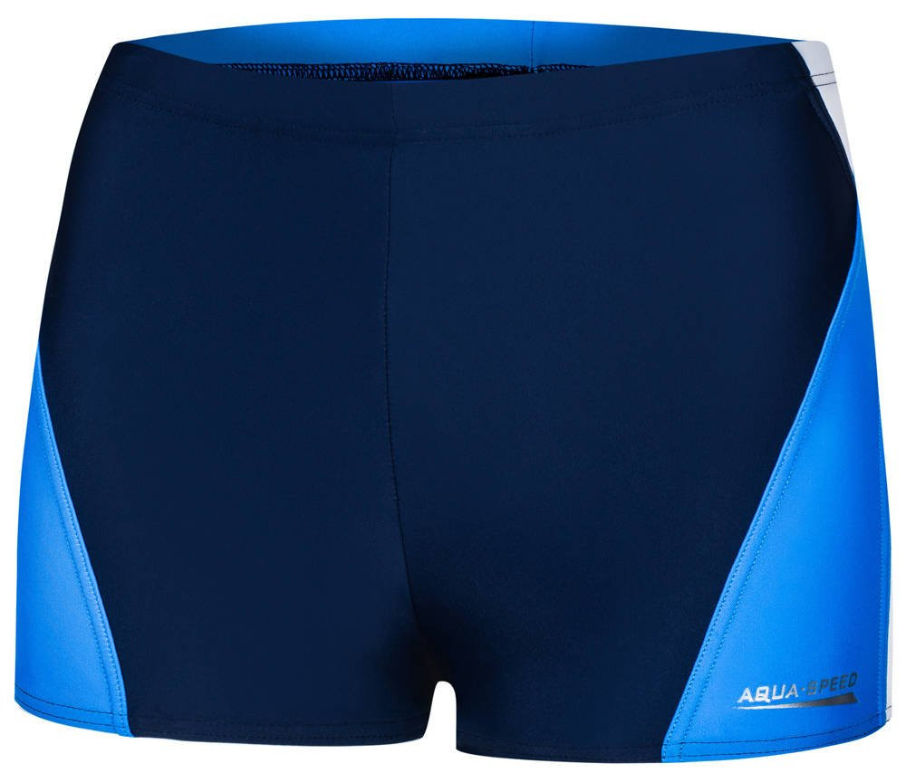 Levně AQUA SPEED Plavecké šortky Alex Navy Blue/Blue/White Pattern 452 XXXL