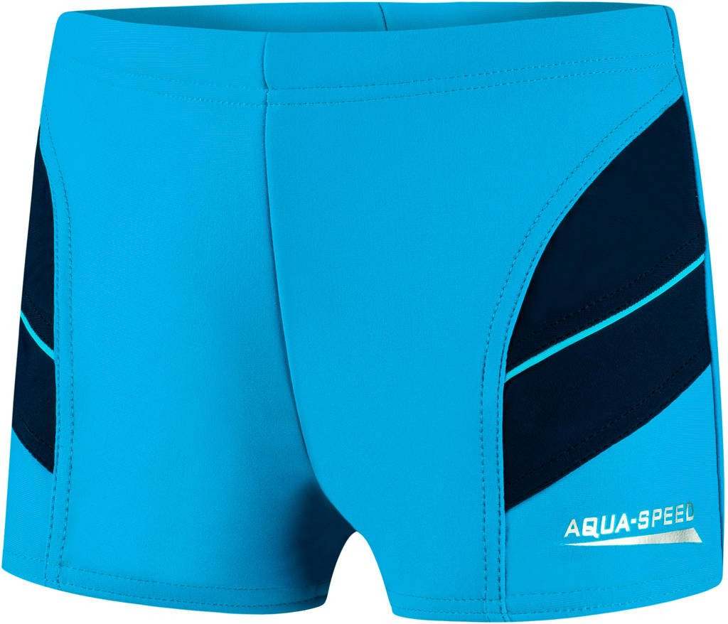 Levně AQUA SPEED Plavecké šortky Andy Blue/Navy Blue Pattern 24 104