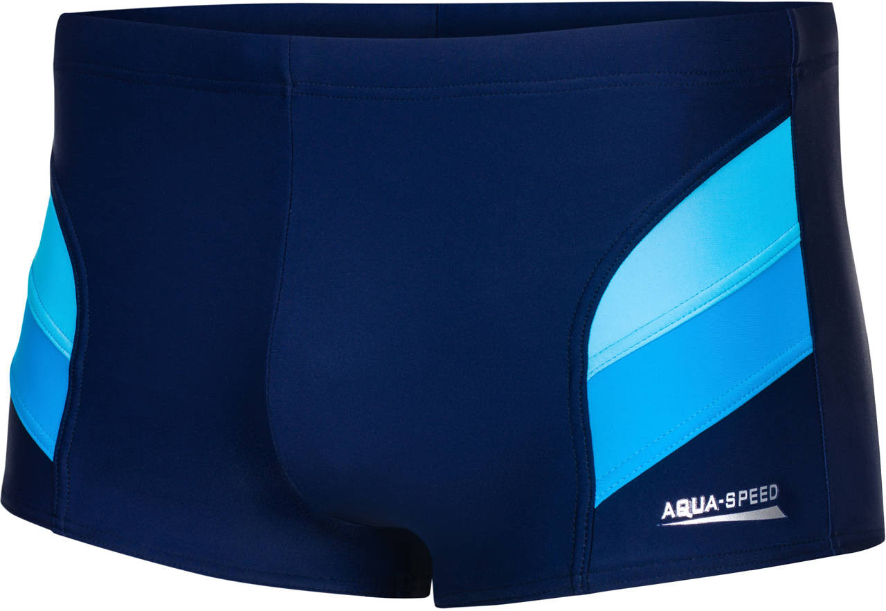 AQUA SPEED Plavecké šortky Aron Navy Blue/Blue Pattern 42 M