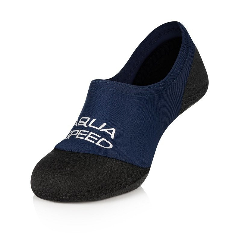 Levně AQUA SPEED Ponožky na plavání Neo Navy Blue Pattern 10 38-39