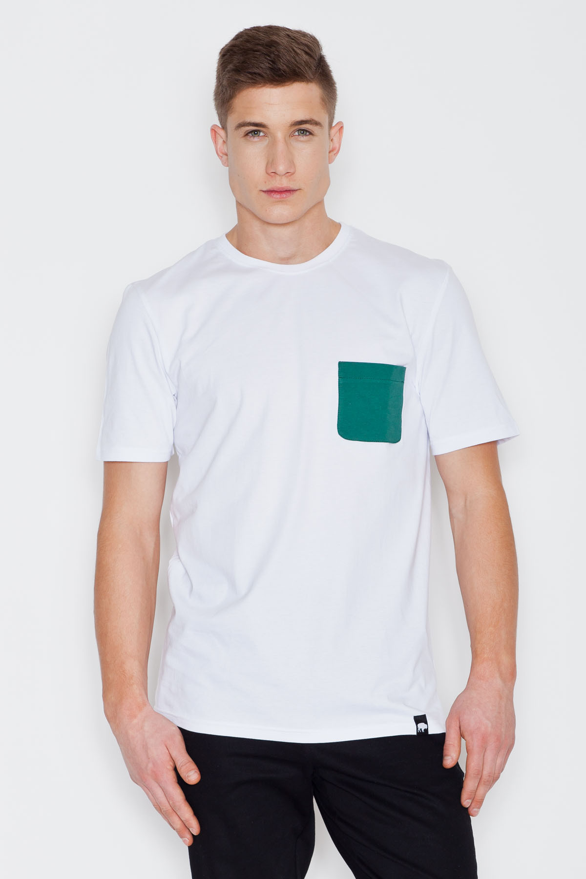 Pánské tričko model 16578364 White - Visent Velikost: L