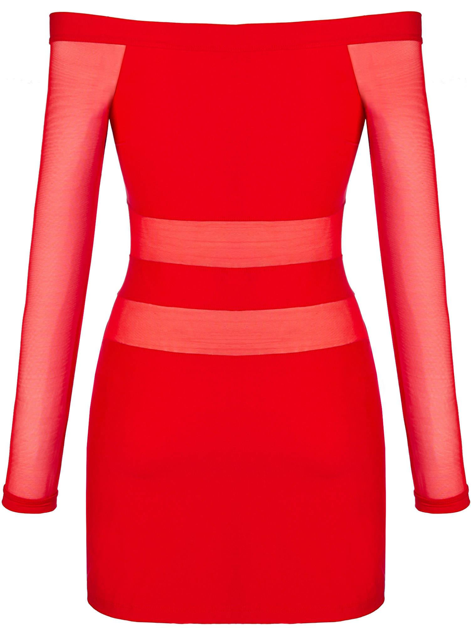 Šaty V-9299 červené - Axami S