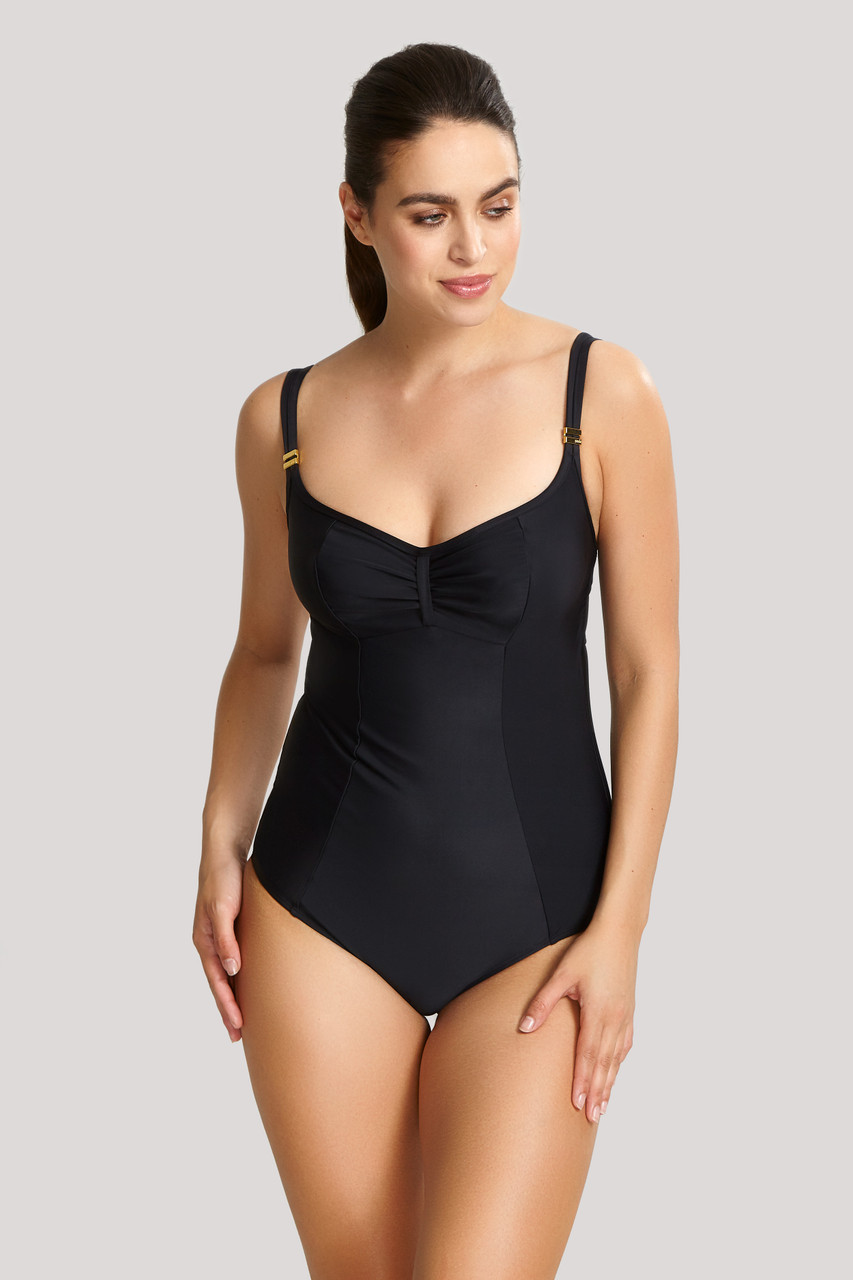 Jednodílné plavky Swimwear Anya Riva Balconnet Swimsuit black SW1300 75G