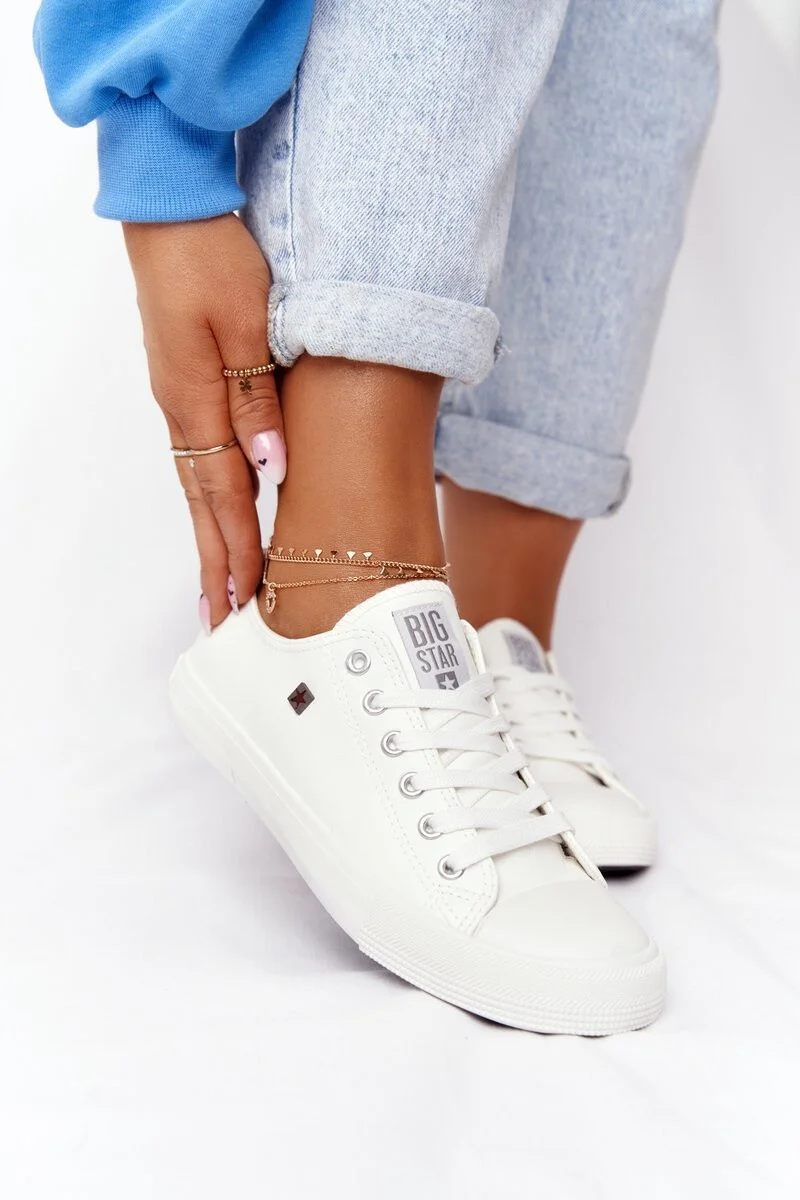 Dámské klasické tenisky Big Star - bílé 38