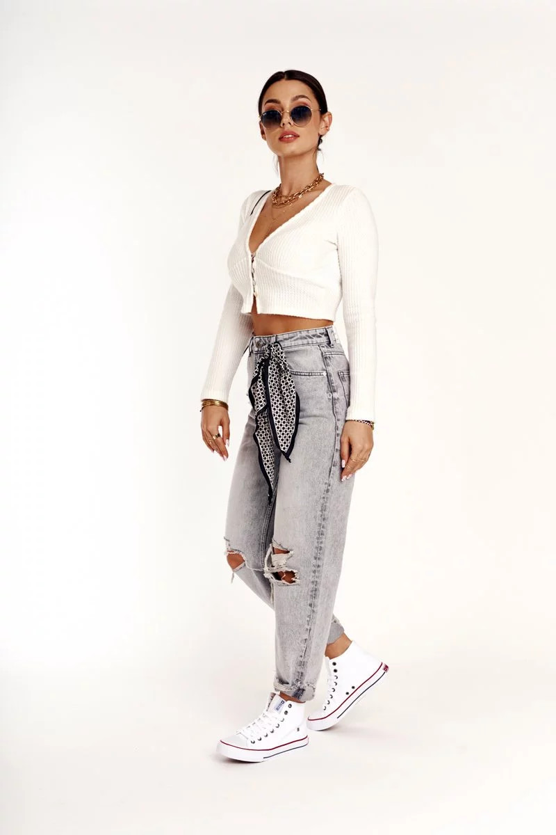 Dámske vysoké tenisky Big Star - biele 40