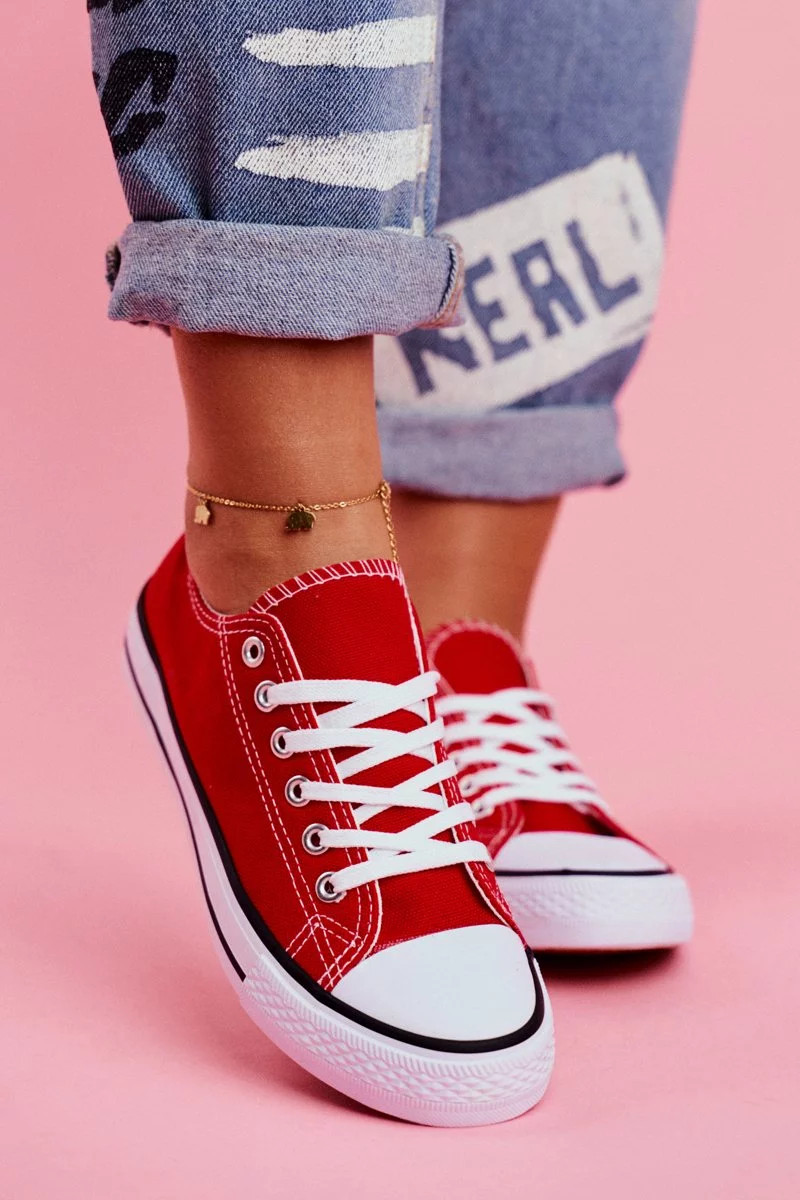 Klasické Dámské Tenisky Červené Omerta 38