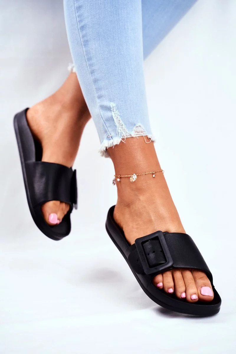 Dámské elegantní pantofle Big Star - černé 37