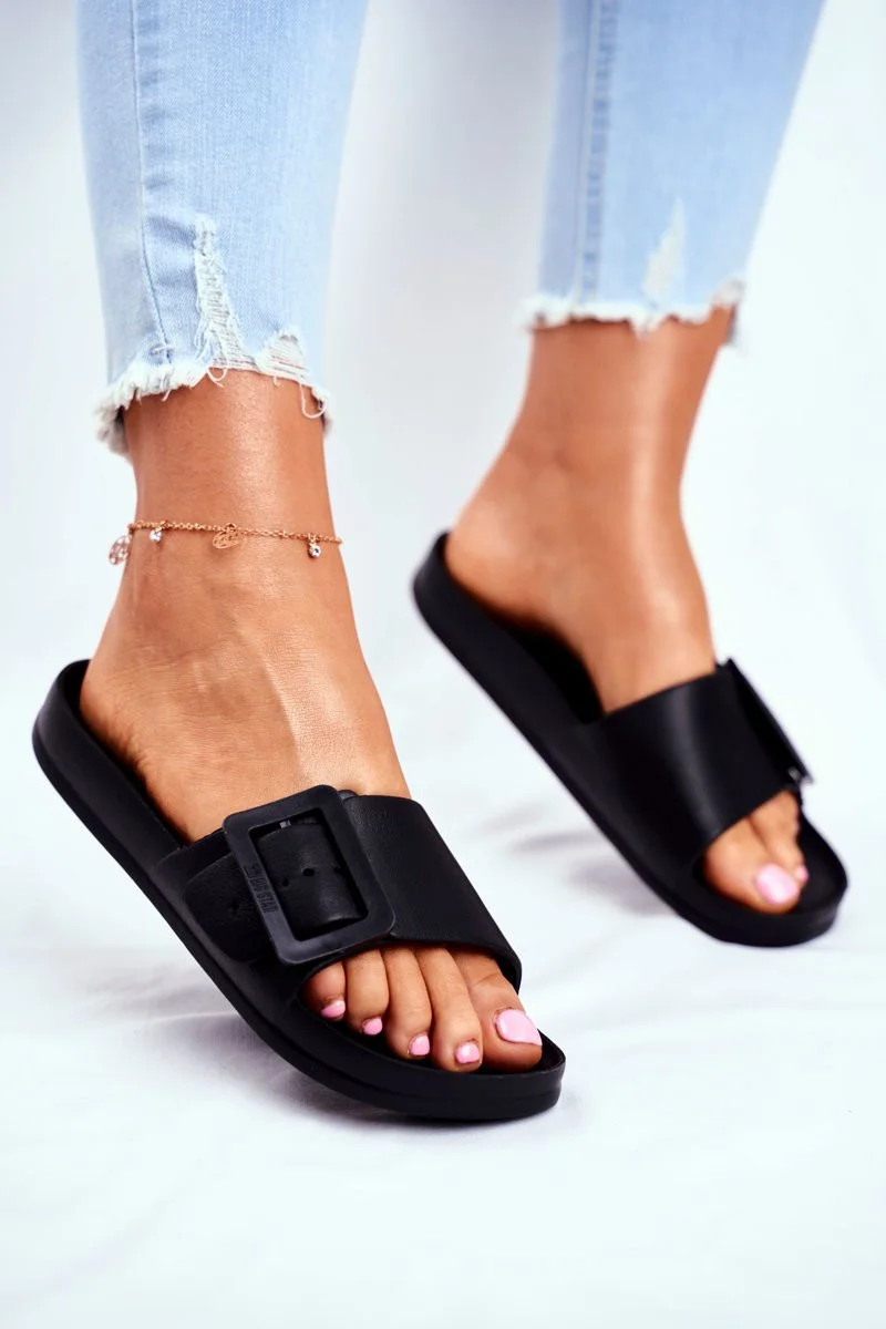 Dámské elegantní pantofle Big Star - černé 37