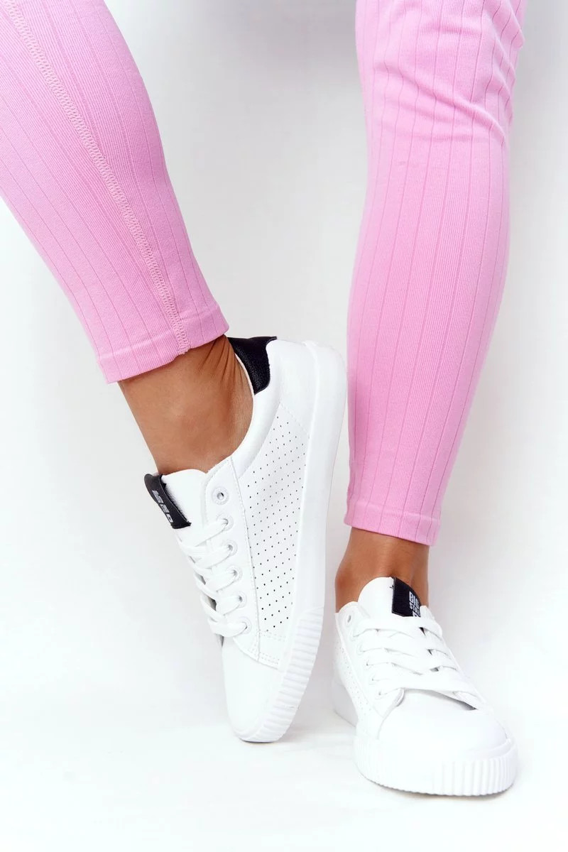 Dámské módní tenisky Big Star - bílé/černé 39