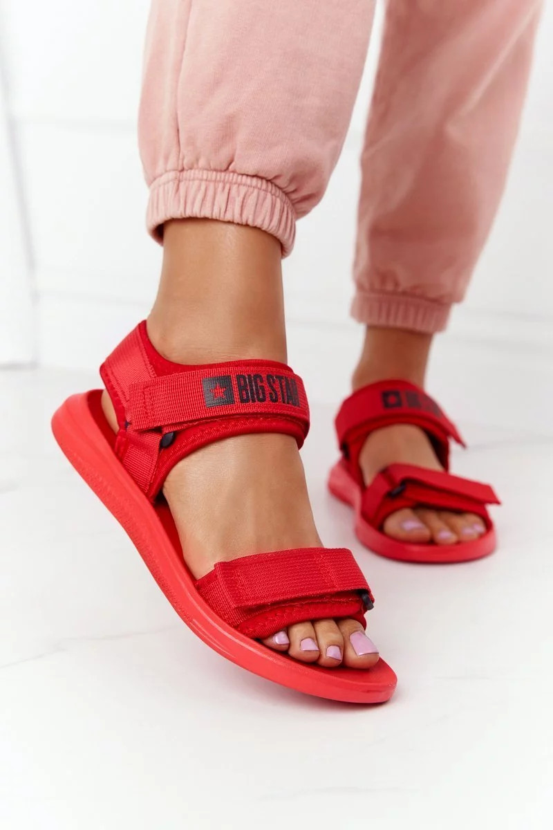 Women's Sport Sandals Big Star HH274A027 Red 37