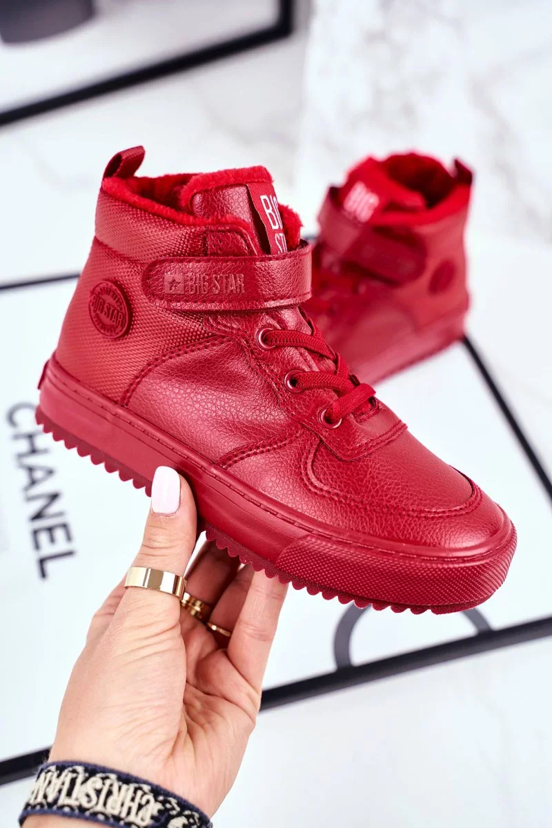 Children's Insulated Sports Shoes Big Star Red 33