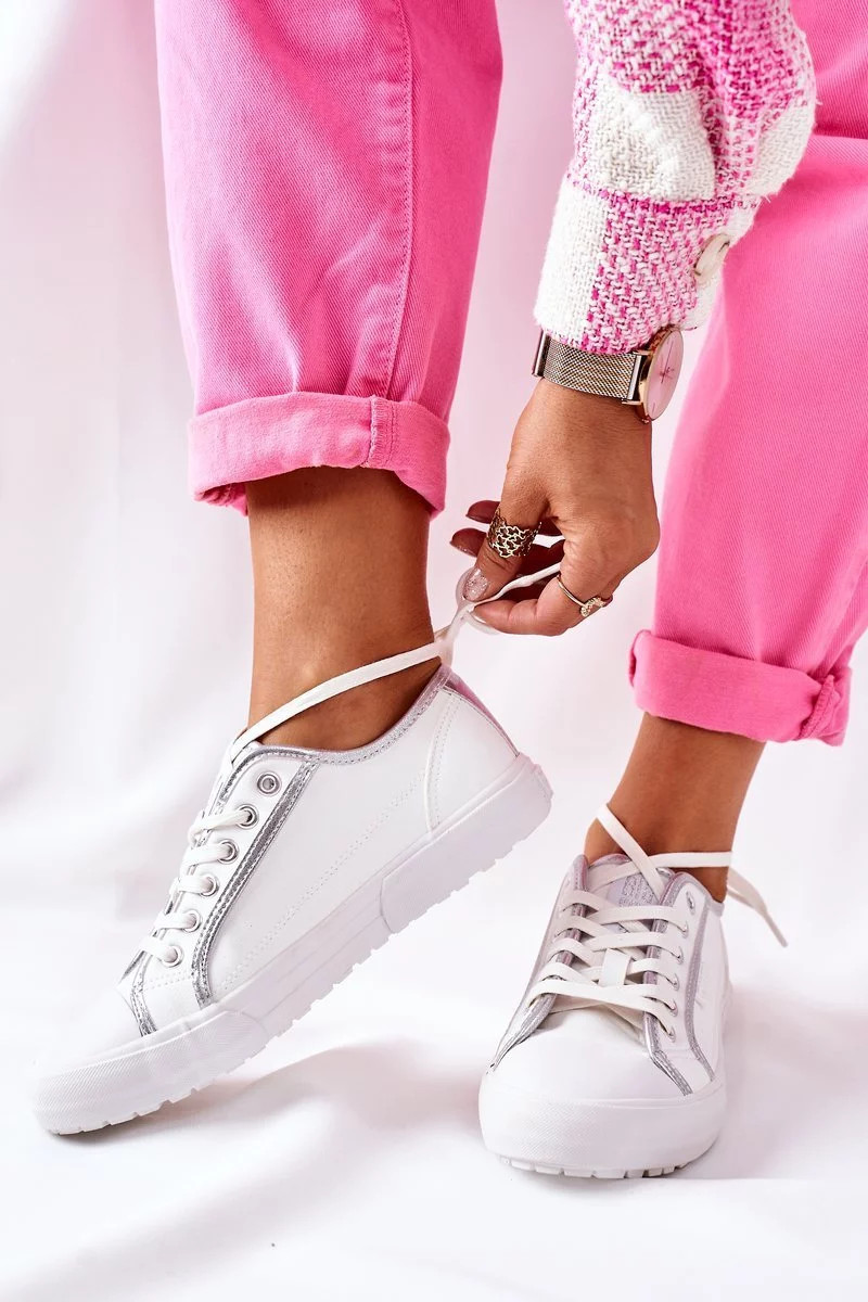 Women's Leather Sneakers BIG STAR II274055 White 38