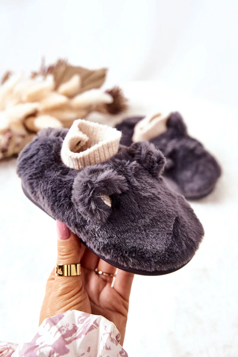 Teplý fleece se švy Tmavě šedá Dessi 26