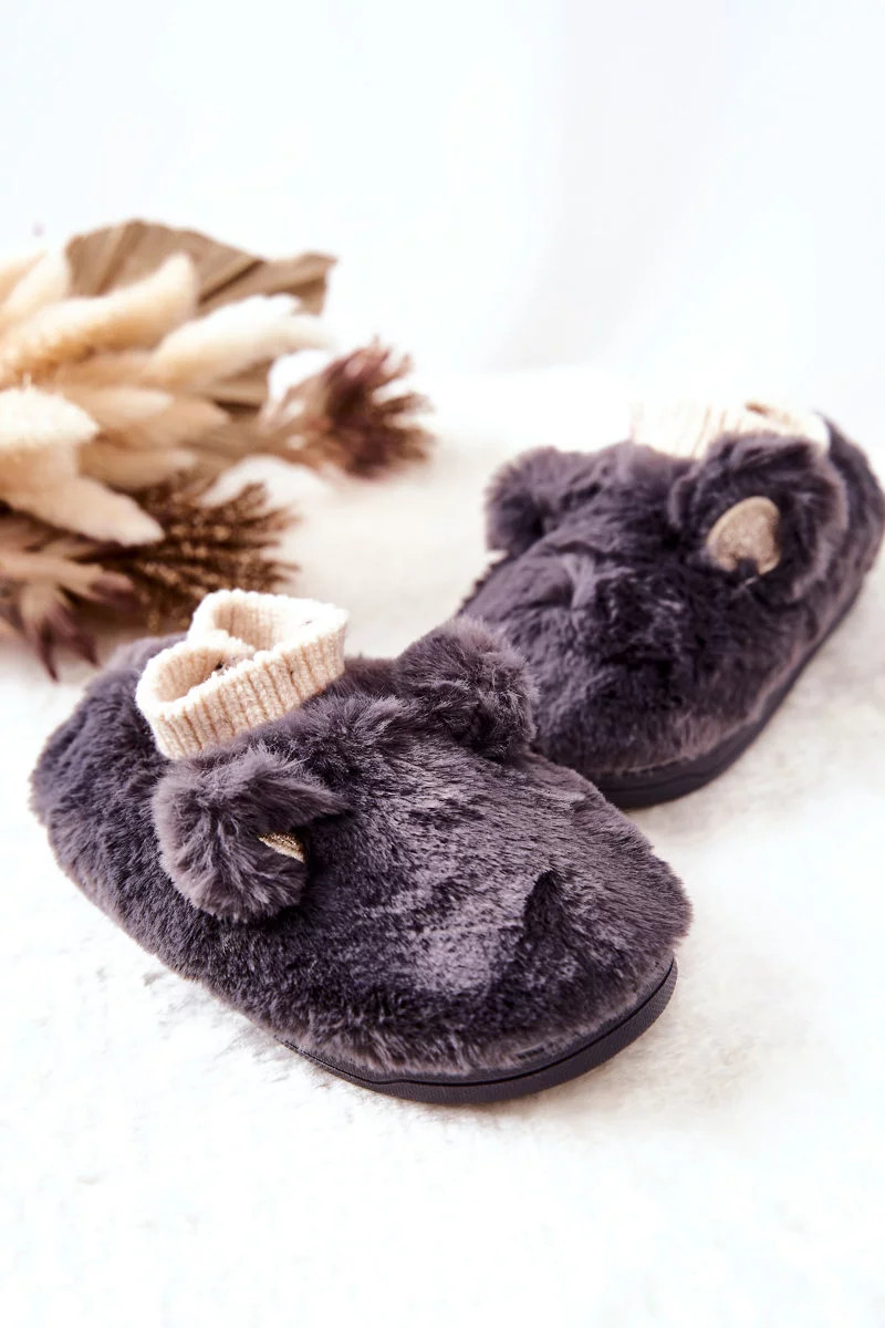 Teplý fleece se švy Tmavě šedá Dessi 26