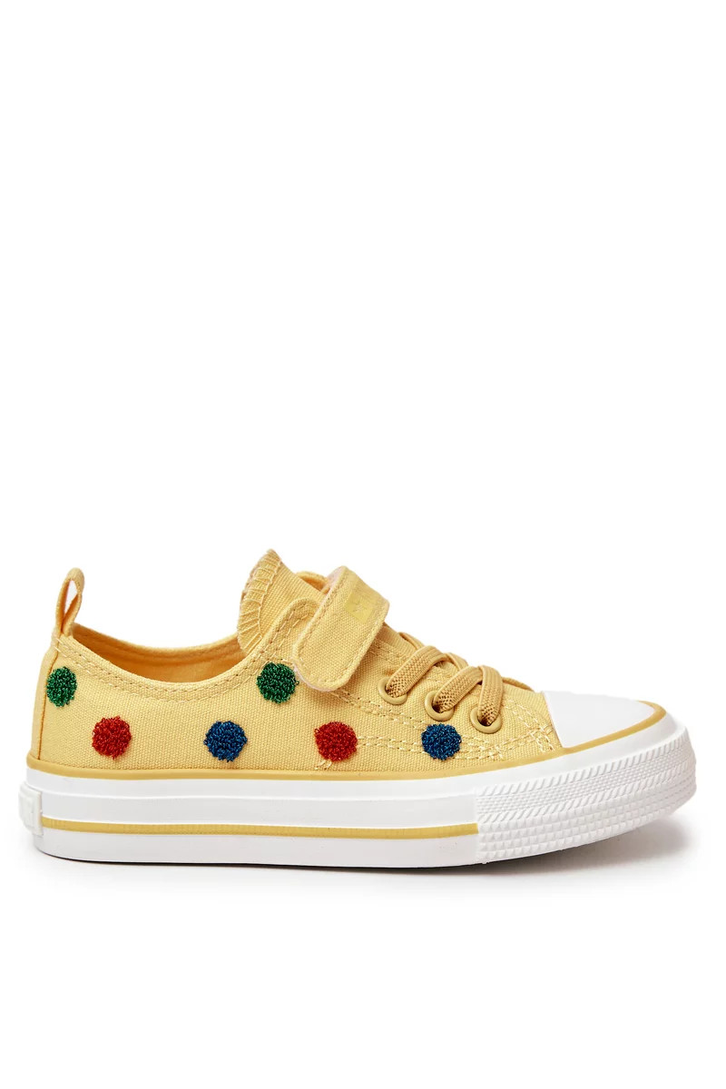 Children's Sneakers With Velcro BIG STAR JJ374056 Yellow 33
